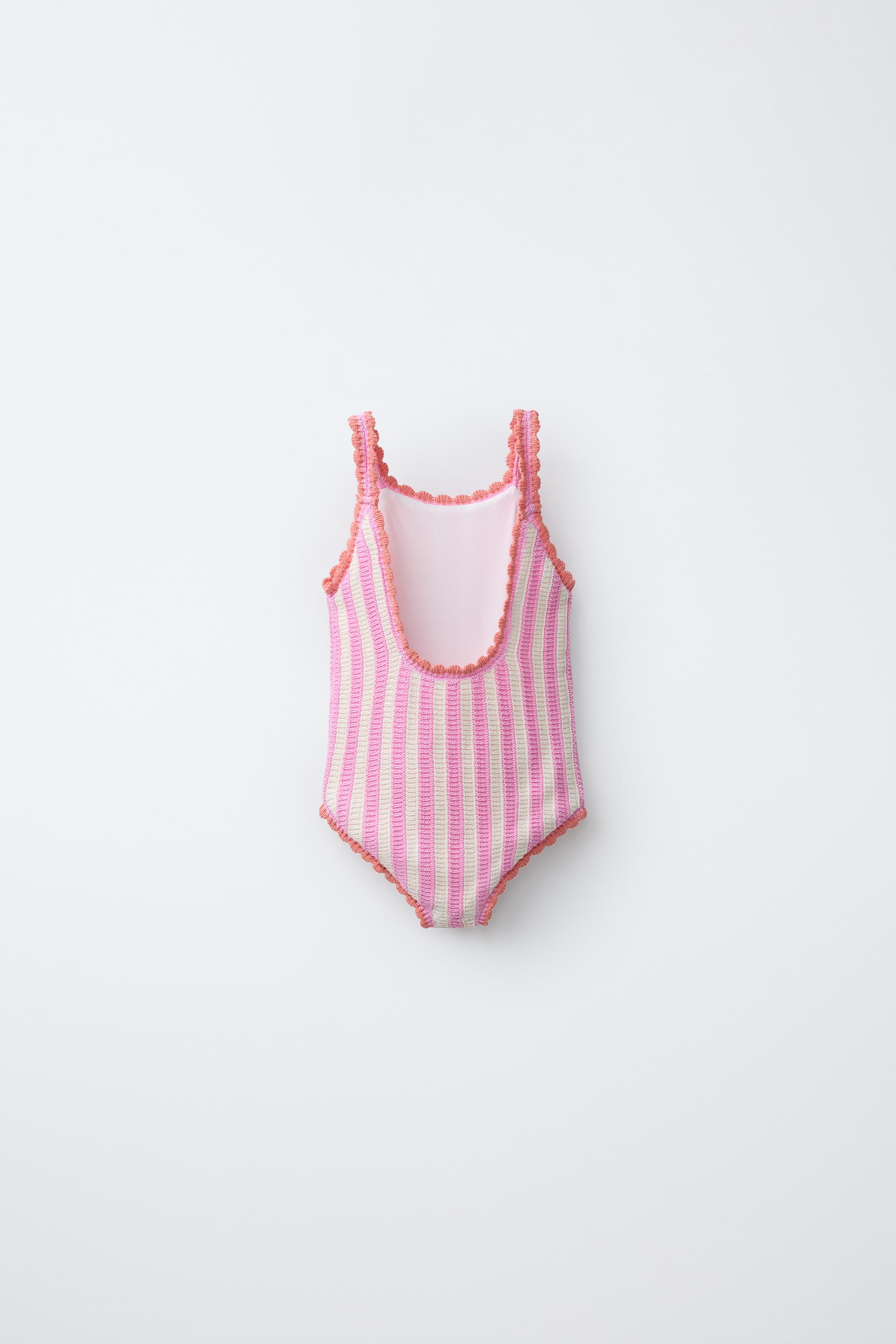 1-6 ANS/ MAILLOT DE BAIN EN CROCHET FRUITS ET RAYURES